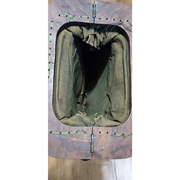 Vtg 1950s Embroidered Tapestry Handbag Purse - Picture 8 of 10